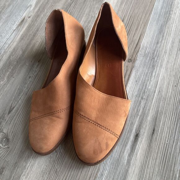 1.State Cacie Camel Leather Slip On Size 7 - Picture 2 of 8